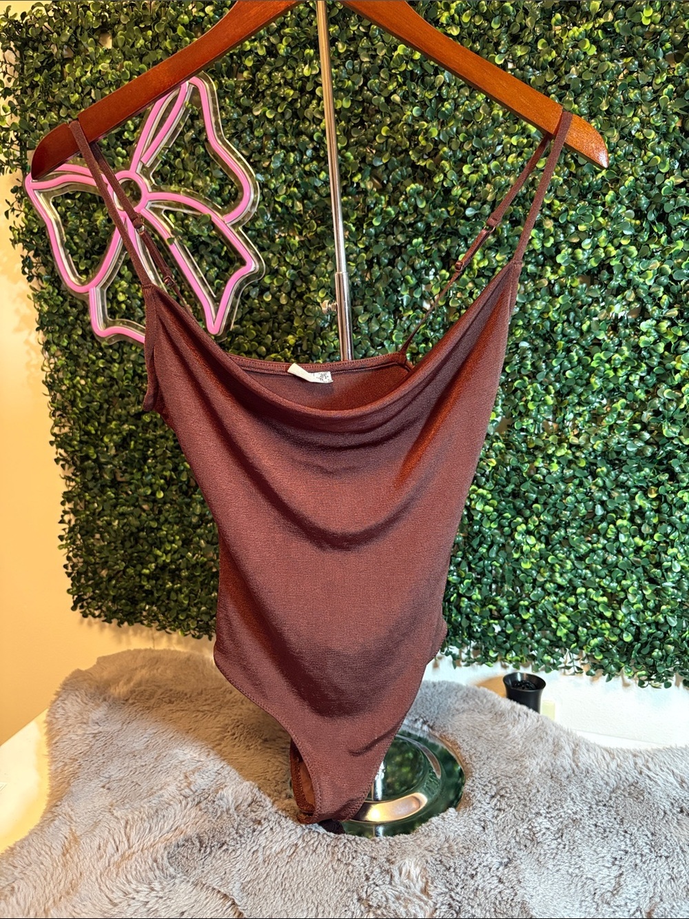 Free People Chocolate Brown Bodysuit Size XS
